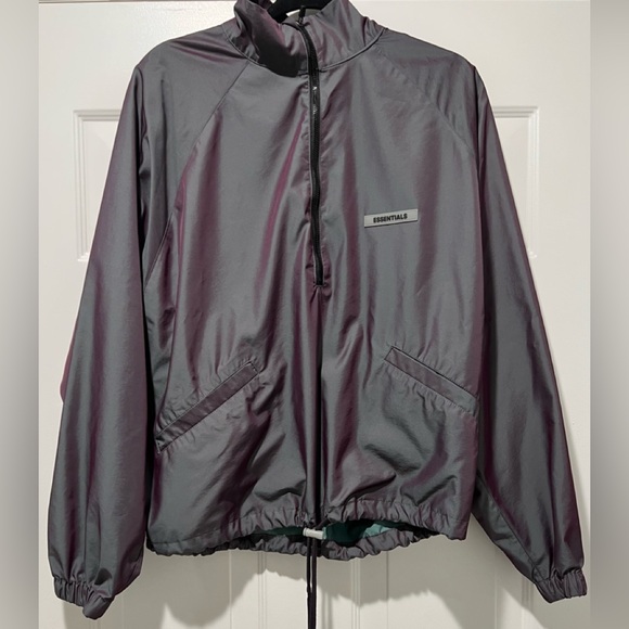 Fear of God Other - Fear of God Essentials Iridescent Half Zip Track Jacket